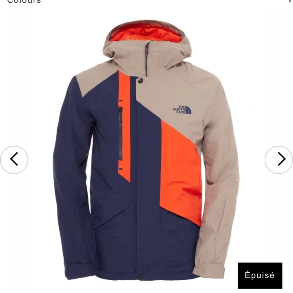The North Face Hyvent Navy/Orange Jacket Men’s Size Small